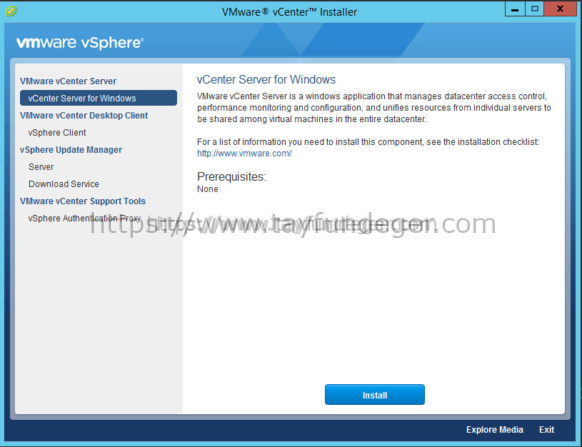 vCenter Server 6 installation
