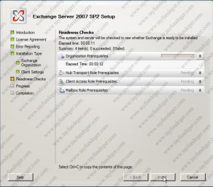 Exchange Server 2007 Readiness Checks
