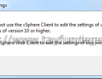 vSphere Client 5.5 U2 ile Hardware Version 10 VM
