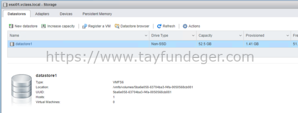 ESXi Datastore