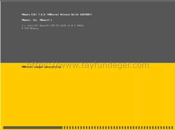VMware vSphere ESXi 7 Kurulumu