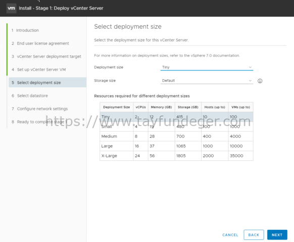 vCenter Server 7 Kurulumu