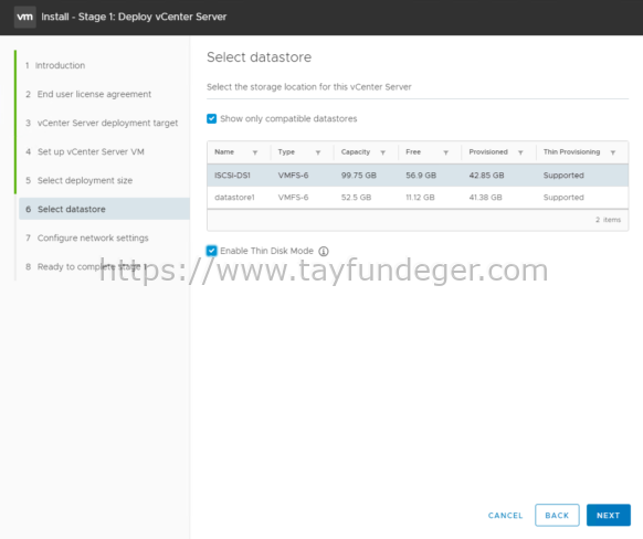 vCenter Server 7 Kurulumu