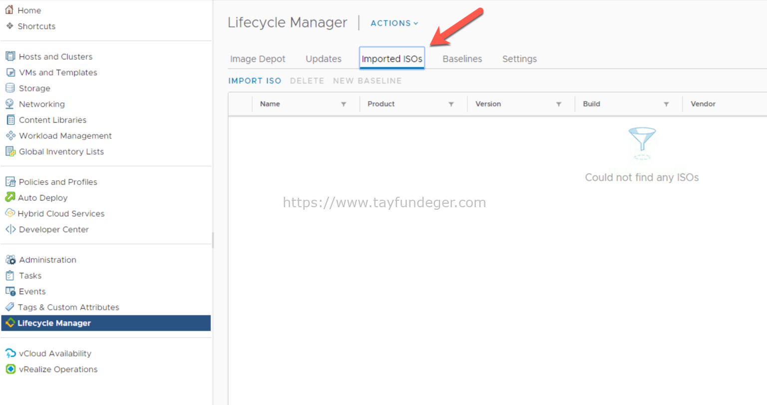 Lifecycle Manager ile ESXi Upgrade | VMware Virtualization Blog