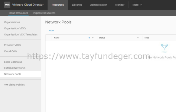 Cloud Director Network Pool