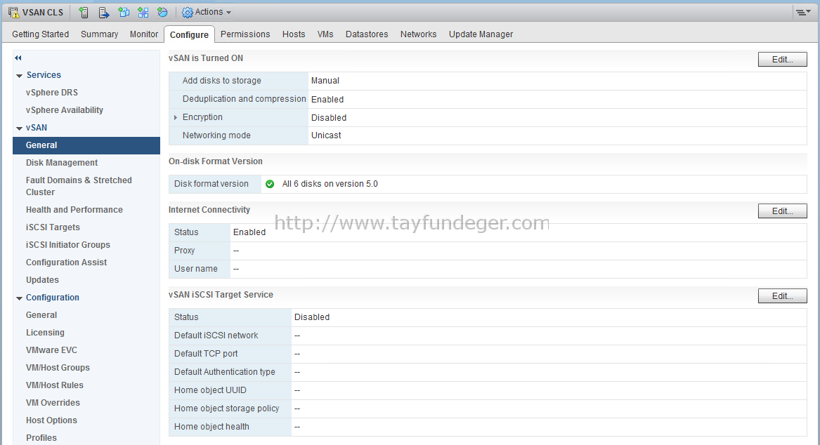 Host permissions. Диск Формат 18. Upgrade чек. VSAN default Storage Policy.