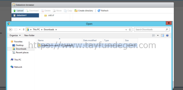 ESXi Datastore upload