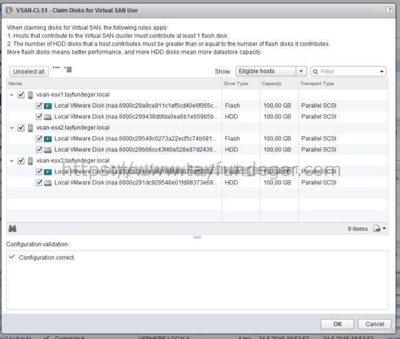 vsan claim disks