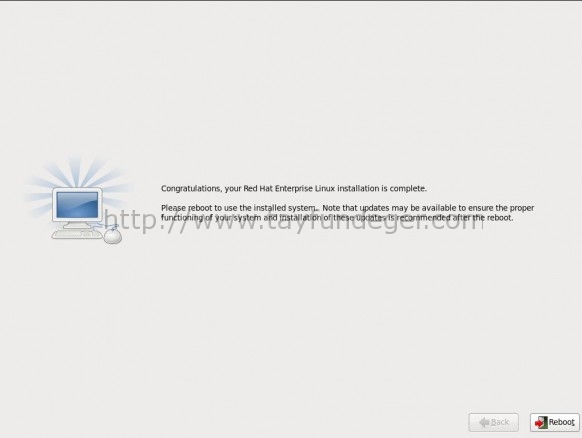Finish-Redhat-installation