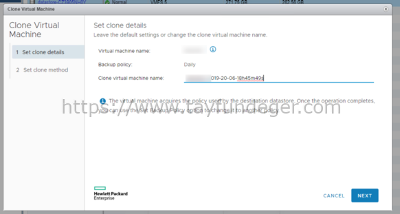 Clone Virtual Machine