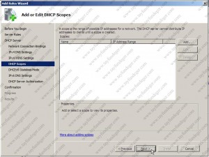 DHCP Scopes