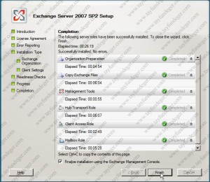 Exchange Server 2007 Fnish