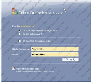 Exchange Server 2007 Login