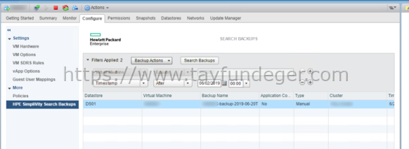 HPE SimpliVity VM Restore Nasıl Yapılır?