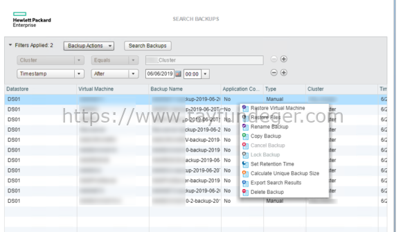 HPE SimpliVity VM Restore Nasıl Yapılır?