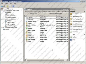 Managed Default Folders
