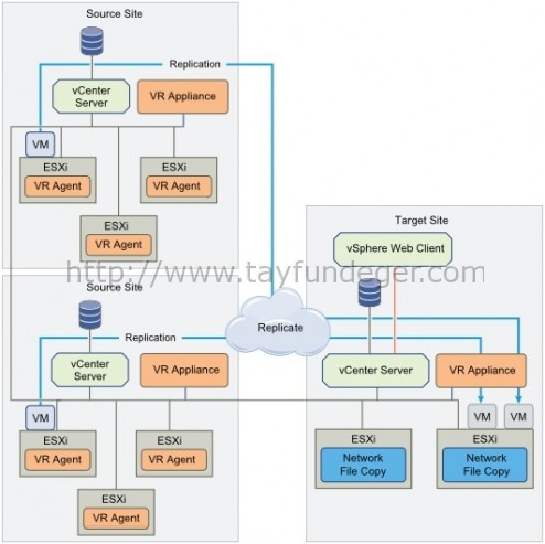 Replication to a Shared Target Site