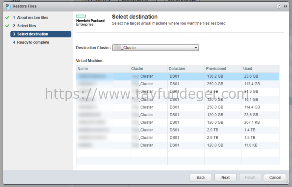 HPE SimpliVity Select Destination