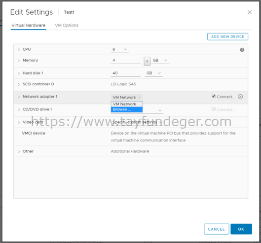 Edit Settings