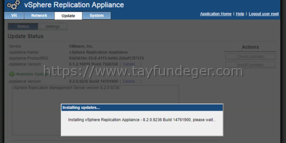 vSphere Replication Update