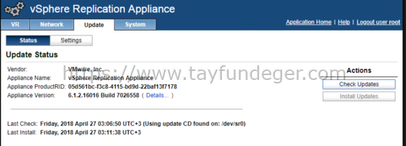 vSphere Replication Status