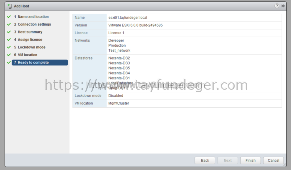 vcenter-finish-host