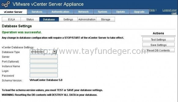 vcenter_database